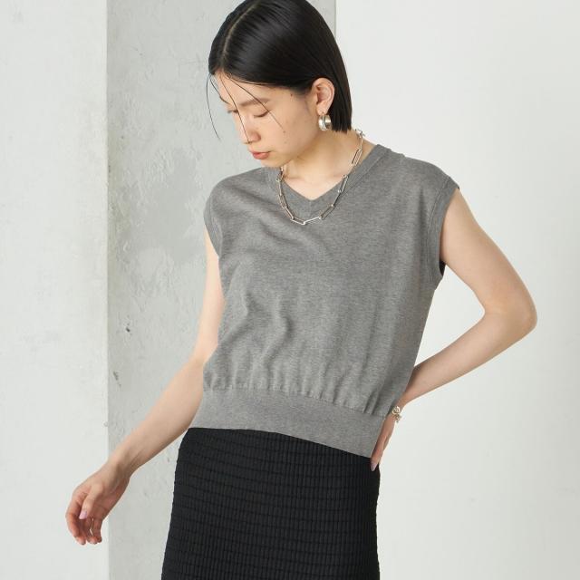 シップス（SHIPS）/《予約》Wai＋:〈手洗い可能〉Vネック ベスト