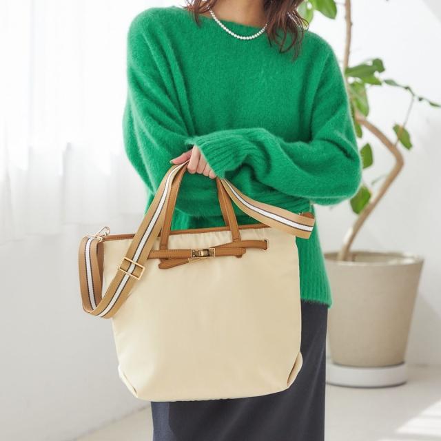 シップス（SHIPS）/《一部追加予約》【WEB限定】ライン テープ ショルダー付き A4 トート