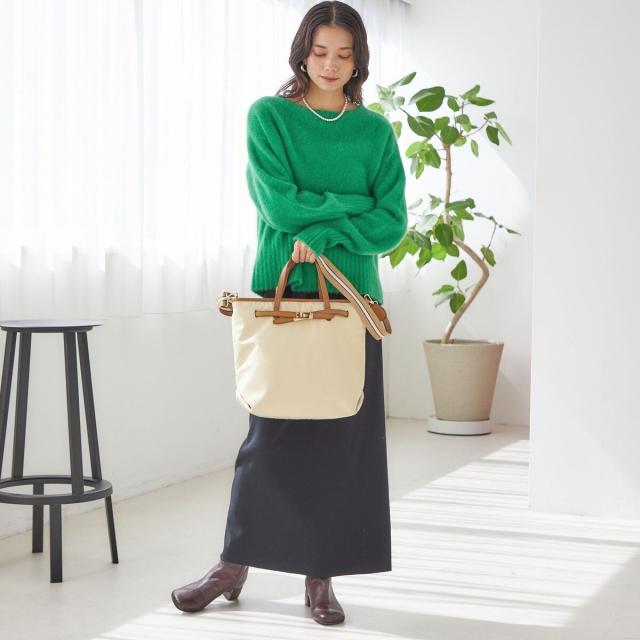 シップス（SHIPS）/《一部追加予約》【WEB限定】ライン テープ ショルダー付き A4 トート