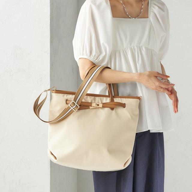 シップス（SHIPS）/《一部追加予約》【WEB限定】ライン テープ ショルダー付き A4 トート