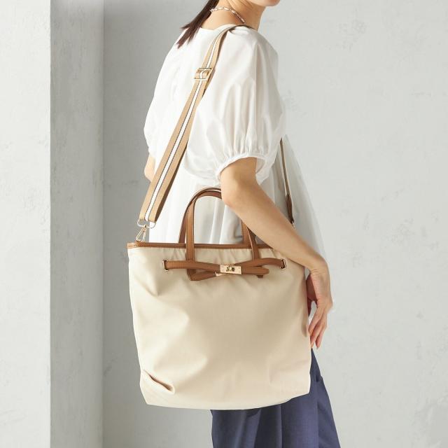 シップス（SHIPS）/《一部追加予約》【WEB限定】ライン テープ ショルダー付き A4 トート