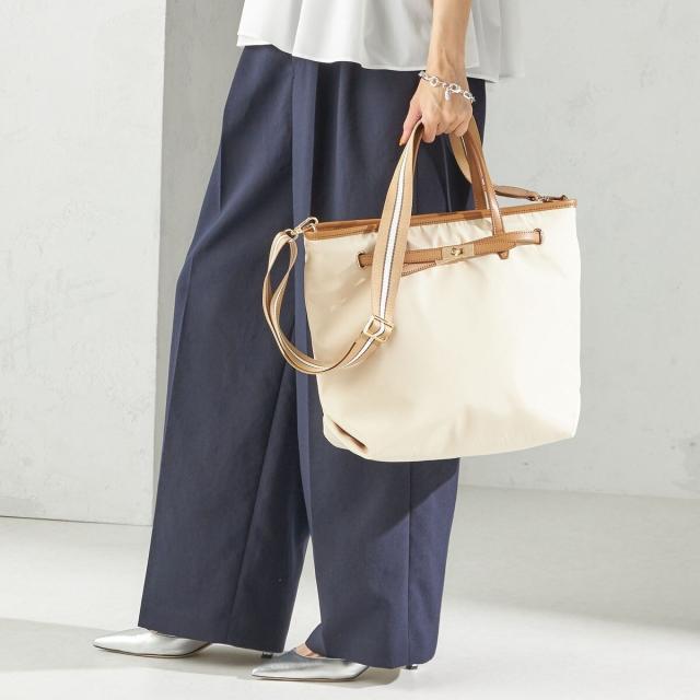 シップス（SHIPS）/《一部追加予約》【WEB限定】ライン テープ ショルダー付き A4 トート