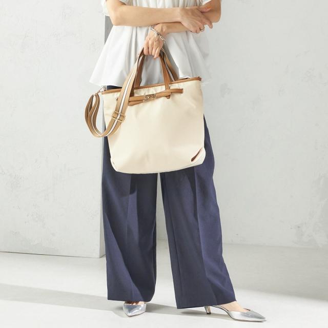 シップス（SHIPS）/《一部追加予約》【WEB限定】ライン テープ ショルダー付き A4 トート