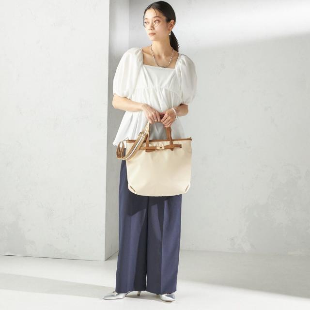 シップス（SHIPS）/《一部追加予約》【WEB限定】ライン テープ ショルダー付き A4 トート