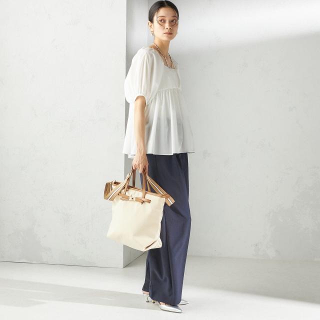 シップス（SHIPS）/《一部追加予約》【WEB限定】ライン テープ ショルダー付き A4 トート