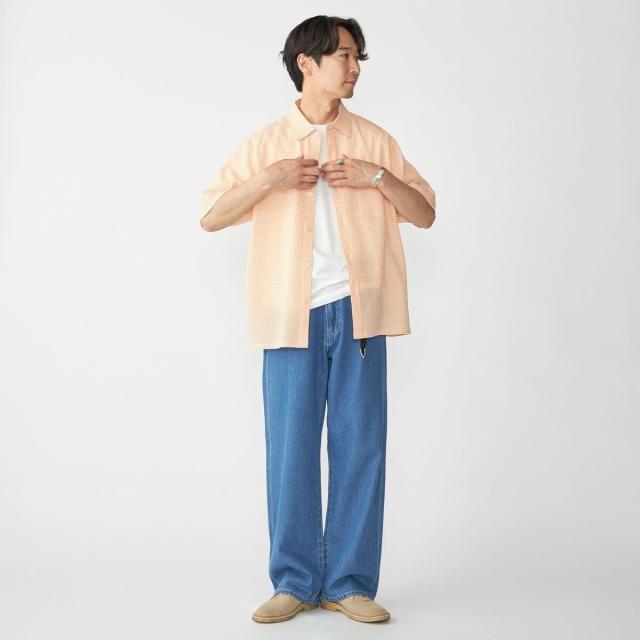 シップス（SHIPS）/SHIPS: エアー サッカー レギュラーカラー ショートスリーブ シャツ_3
