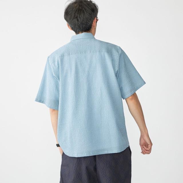 シップス（SHIPS）/SHIPS: エアー サッカー レギュラーカラー ショートスリーブ シャツ_11