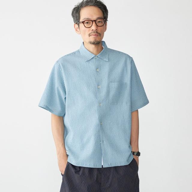 シップス（SHIPS）/SHIPS: エアー サッカー レギュラーカラー ショートスリーブ シャツ_13
