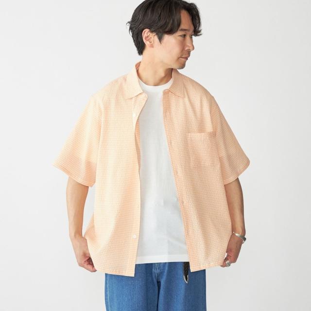 シップス（SHIPS）/SHIPS: エアー サッカー レギュラーカラー ショートスリーブ シャツ_14
