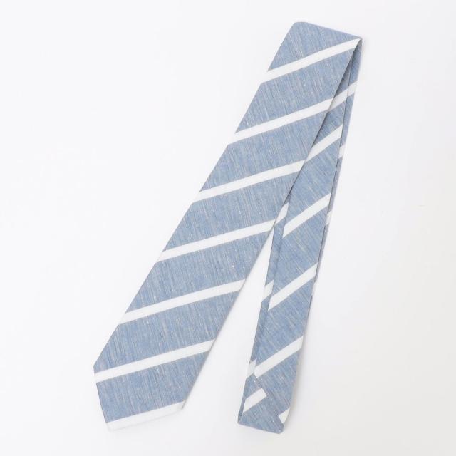 シップス（SHIPS）/BREUER: リネン コットン メランジ ストライプ ネクタイ