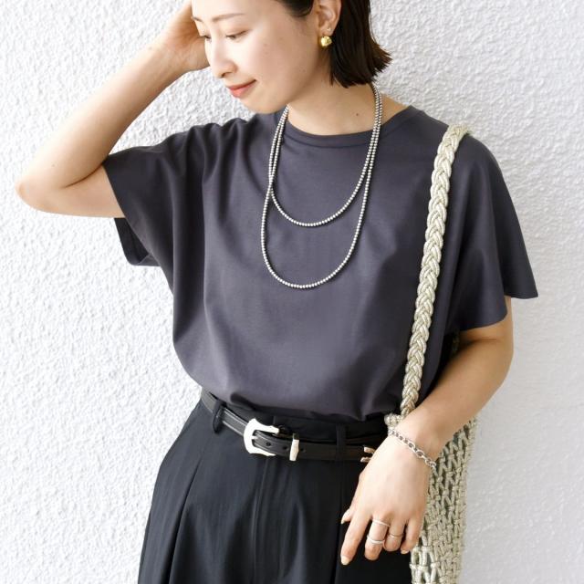 トップス プルオーバー カットソー カシミヤ混 スパンコールプル