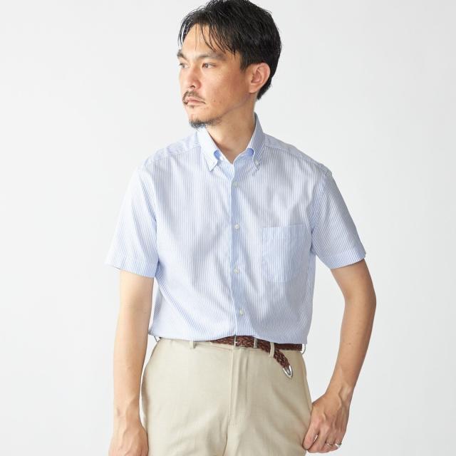 シップス（SHIPS）/SHIPS: ショート スリーブ パナマ ロンドンストライプ シャツ