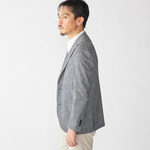 シップス（SHIPS）/SHIPS: ジャージー ハウンドトゥース プリント ライト ジャケット