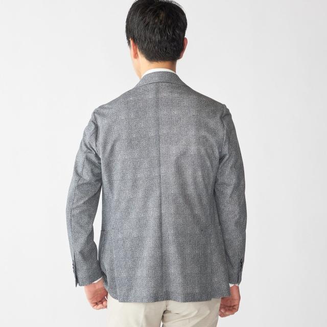 シップス（SHIPS）/SHIPS: ジャージー ハウンドトゥース プリント ライト ジャケット