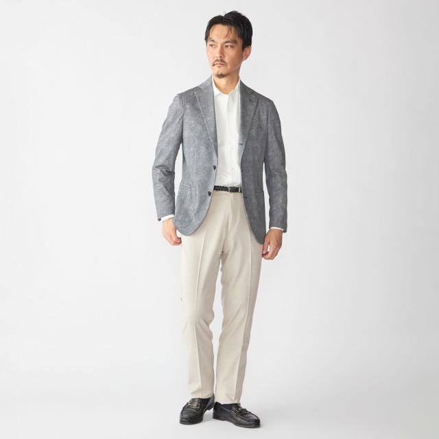 シップス（SHIPS）/SHIPS: ジャージー ハウンドトゥース プリント ライト ジャケット