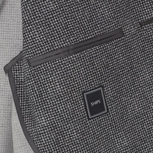 シップス（SHIPS）/SHIPS: ジャージー ハウンドトゥース プリント ライト ジャケット