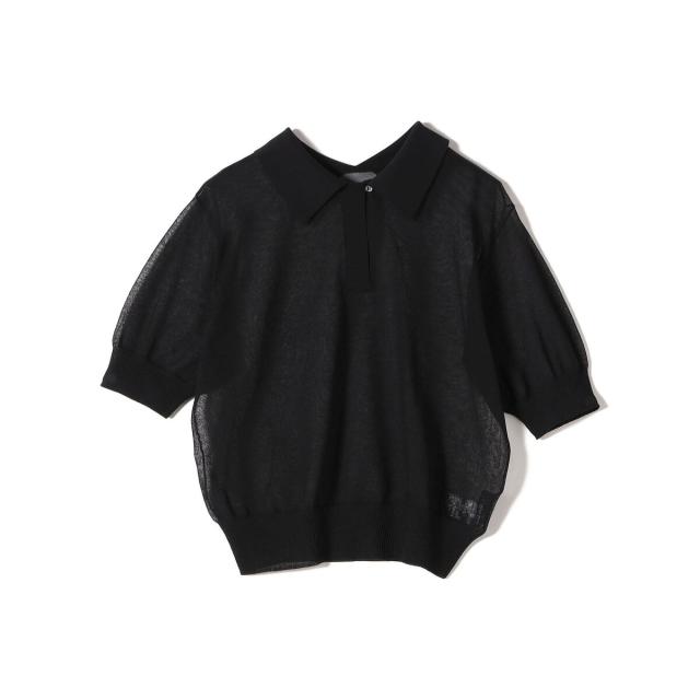 シップス（SHIPS）/SHIPS Primary Navy Label:〈手洗い可能〉NOIR POLO ニット_2