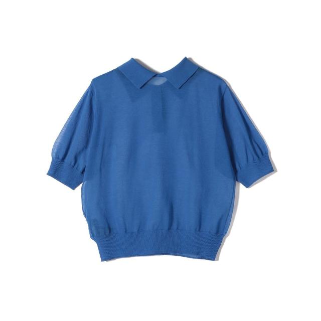 シップス（SHIPS）/SHIPS Primary Navy Label:〈手洗い可能〉NOIR POLO ニット_5