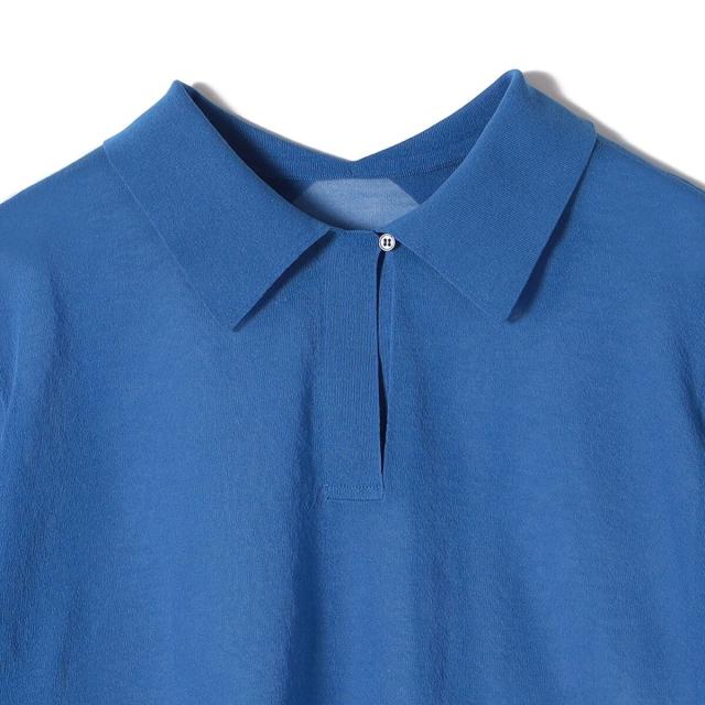 シップス（SHIPS）/SHIPS Primary Navy Label:〈手洗い可能〉NOIR POLO ニット_6