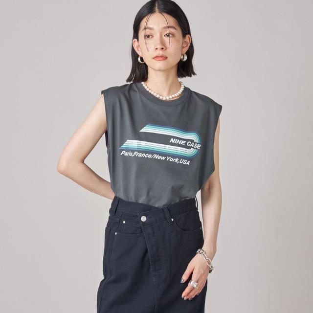 シップス（SHIPS）/SHIPS NINE CASE:ロゴ ノースリーブ TEE