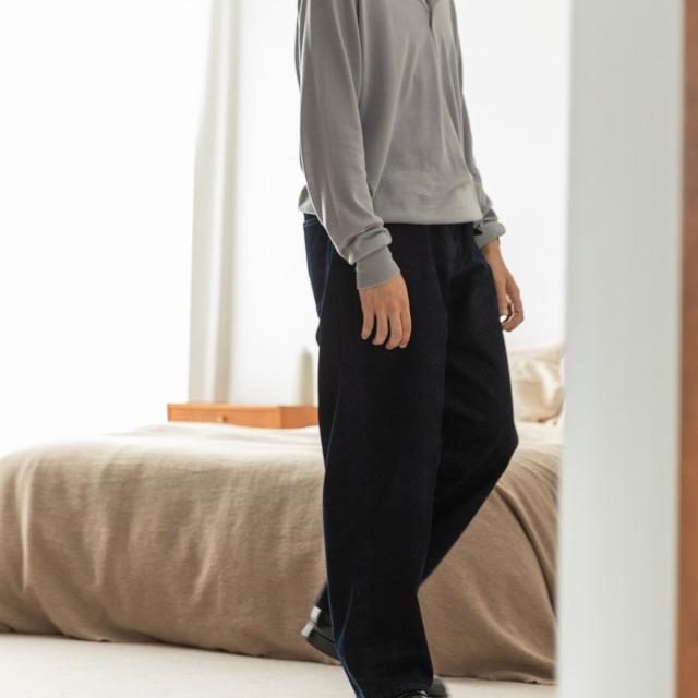 シップス（SHIPS）/SHIPS: フロッキー ワイド デニム パンツ