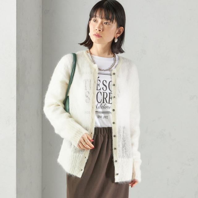 シップス（SHIPS）/モヘヤ クルーネック カーディガン_17