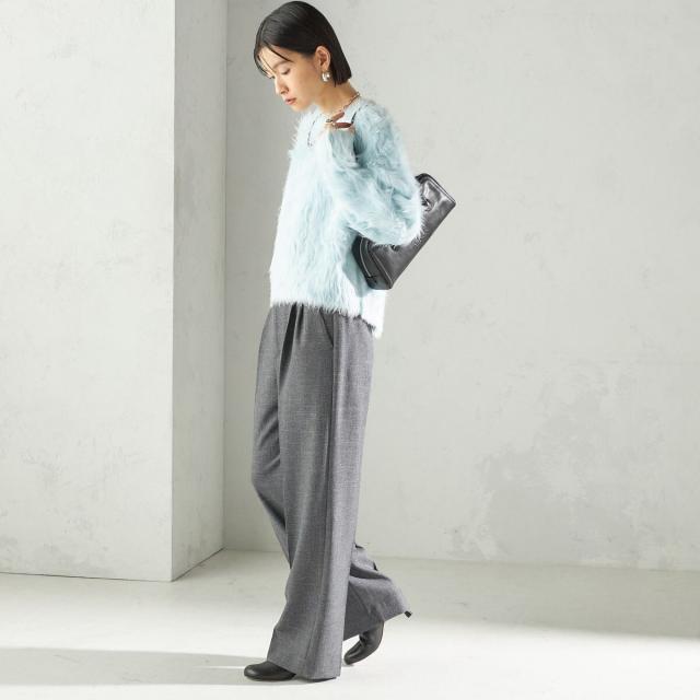 シップス（SHIPS）/《一部追加予約》〈手洗い可能〉TUMUGITO(R) シャーク ツイード タック パンツ