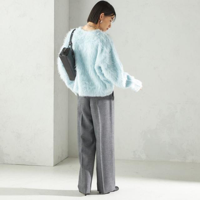 シップス（SHIPS）/《一部追加予約》〈手洗い可能〉TUMUGITO(R) シャーク ツイード タック パンツ