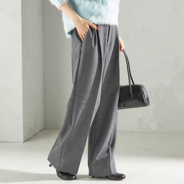 シップス（SHIPS）/《一部追加予約》〈手洗い可能〉TUMUGITO(R) シャーク ツイード タック パンツ