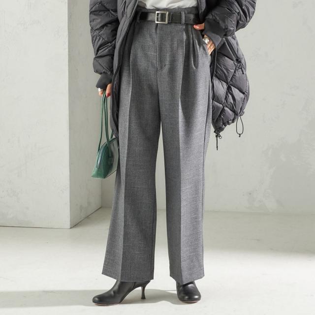 シップス（SHIPS）/《一部追加予約》〈手洗い可能〉TUMUGITO(R) シャーク ツイード タック パンツ