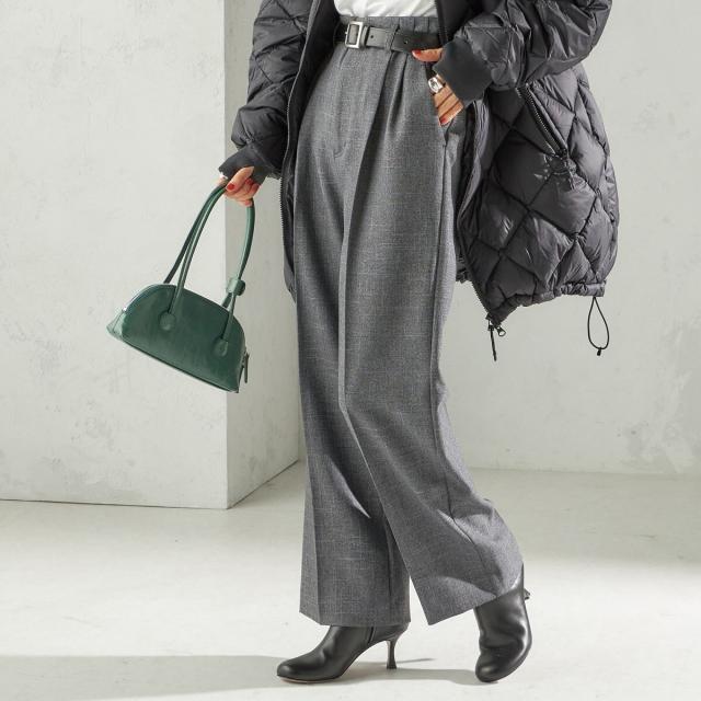 シップス（SHIPS）/《一部追加予約》〈手洗い可能〉TUMUGITO(R) シャーク ツイード タック パンツ