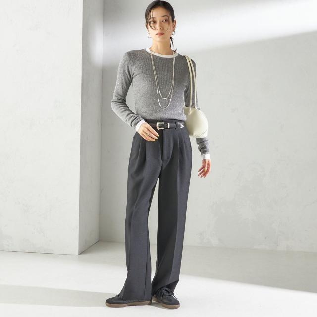 シップス（SHIPS）/《一部追加予約》〈手洗い可能〉TUMUGITO(R) シャーク ツイード タック パンツ