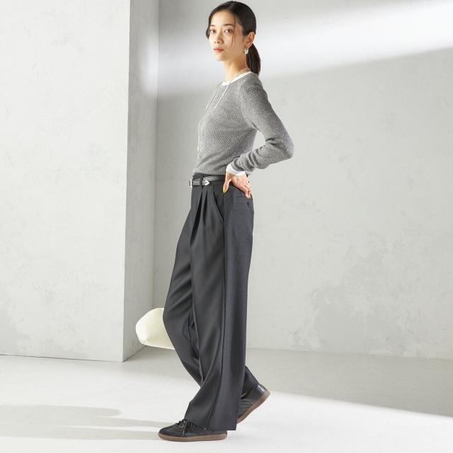 シップス（SHIPS）/《一部追加予約》〈手洗い可能〉TUMUGITO(R) シャーク ツイード タック パンツ