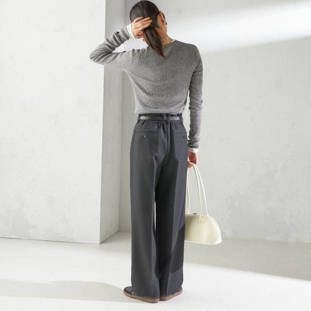 シップス（SHIPS）/《一部追加予約》〈手洗い可能〉TUMUGITO(R) シャーク ツイード タック パンツ