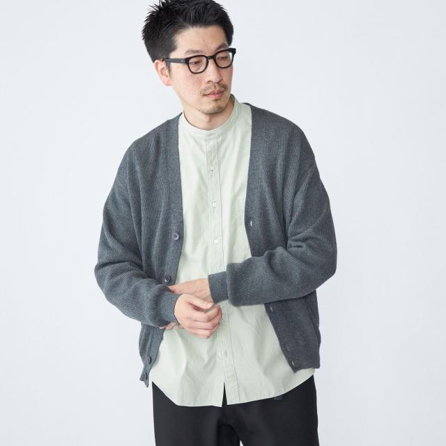 シップス（SHIPS）/SHIPS: 奥山メリヤス Vネック カーディガン