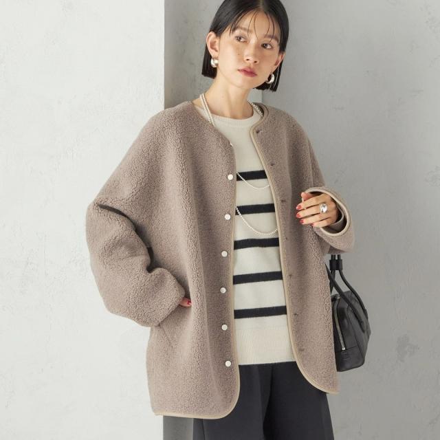 シップス（SHIPS）/【一部WEB限定】〈手洗い可能〉NEW リバーシブル ボア ブルゾン