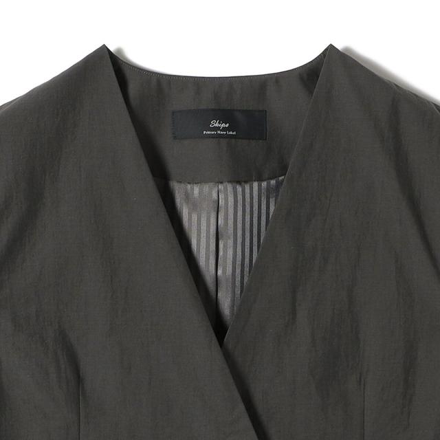 シップス（SHIPS）/SHIPS Primary Navy Label:〈手洗い可能〉MANTECO ジレ_6