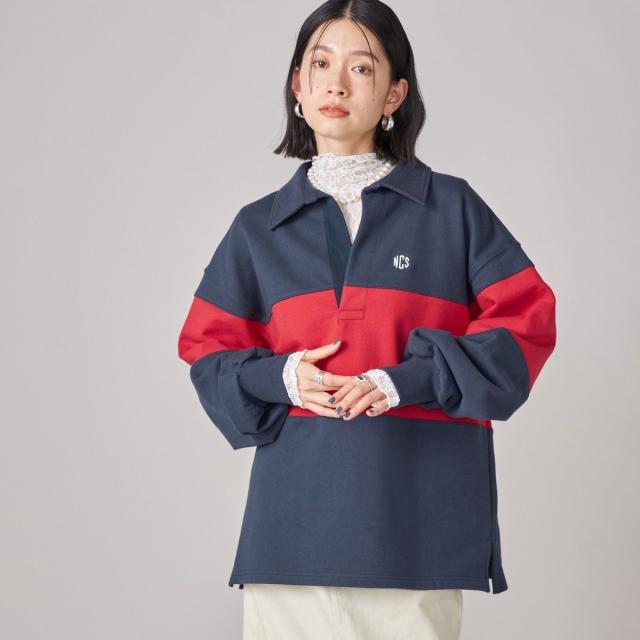 シップス（SHIPS）/SHIPS NINE CASE:配色 スキッパー プルオーバー