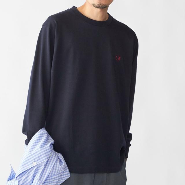 シップス（SHIPS）/【SHIPS別注】FRED PERRY: ピケ ロングスリーブ T シャツ