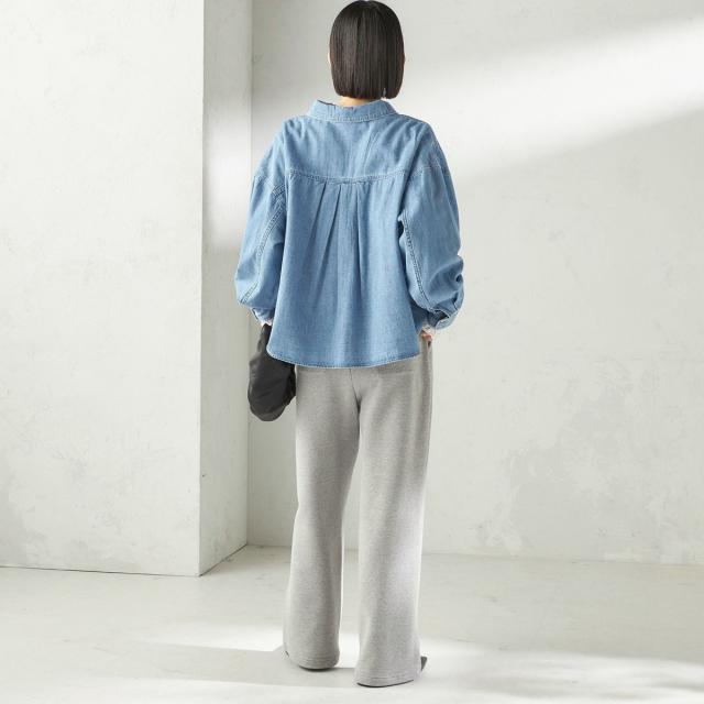 シップス（SHIPS）/《一部追加予約》〈洗濯機可能〉ライトオンス デニム ショート シャツ