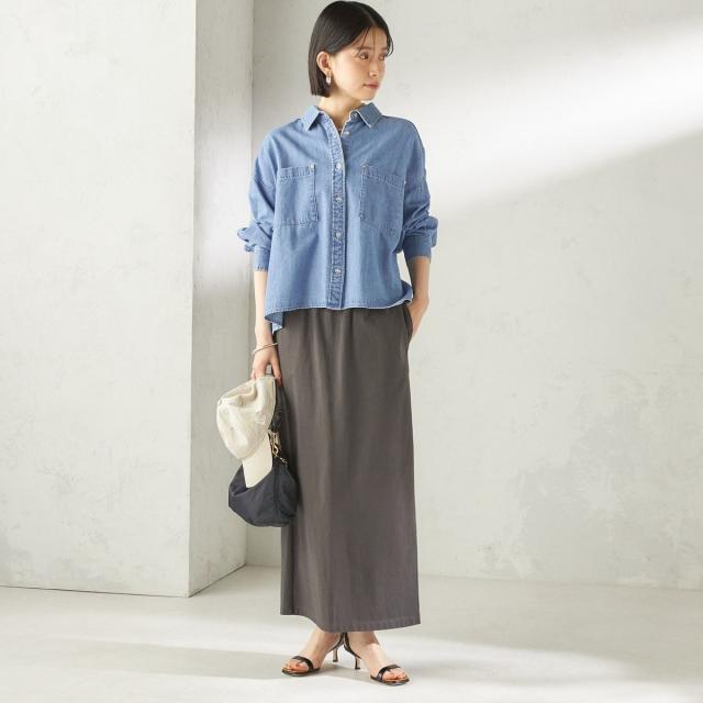 シップス（SHIPS）/《一部追加予約》〈洗濯機可能〉ライトオンス デニム ショート シャツ