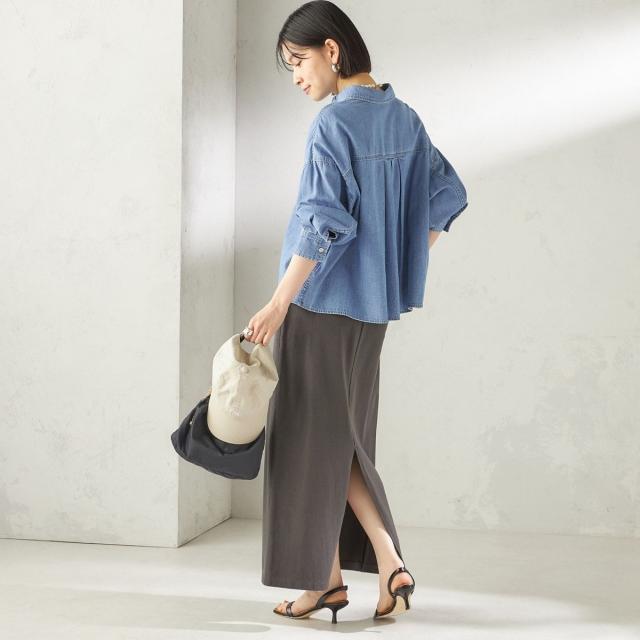 シップス（SHIPS）/《一部追加予約》〈洗濯機可能〉ライトオンス デニム ショート シャツ