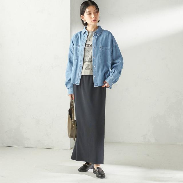 シップス（SHIPS）/《一部追加予約》〈洗濯機可能〉ライトオンス デニム ショート シャツ