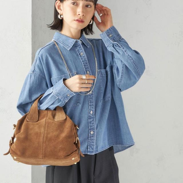 シップス（SHIPS）/《一部追加予約》〈洗濯機可能〉ライトオンス デニム ショート シャツ