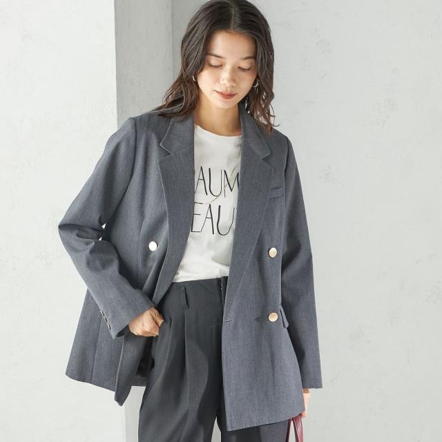 シップス（SHIPS）/《一部追加予約》ウール ギャバジン ダブル ブレスト ジャケット