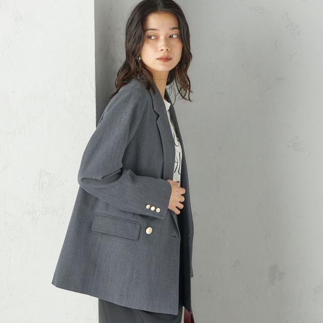 シップス（SHIPS）/《一部追加予約》ウール ギャバジン ダブル ブレスト ジャケット