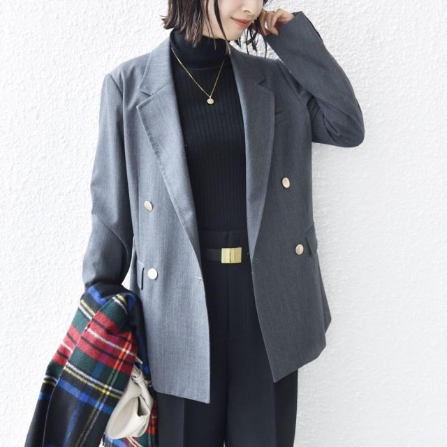 シップス（SHIPS）/《一部追加予約》ウール ギャバジン ダブル ブレスト ジャケット