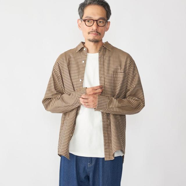 シップス（SHIPS）/SHIPS: チェック レギュラーカラー ロングスリーブ シャツ_1