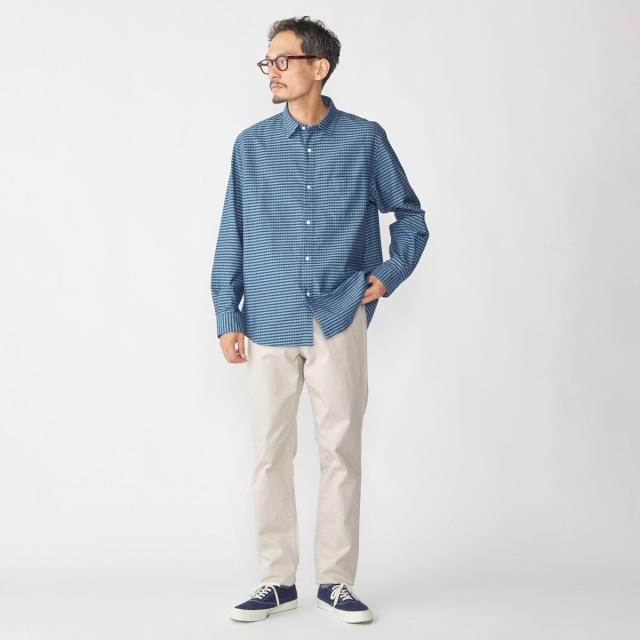 シップス（SHIPS）/SHIPS: チェック レギュラーカラー ロングスリーブ シャツ_4