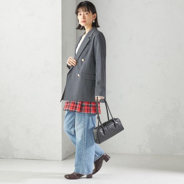 シップス（SHIPS）/《予約》チェック プリーツ 巻き スカート